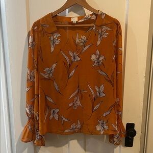 Floral Orange Women's Top